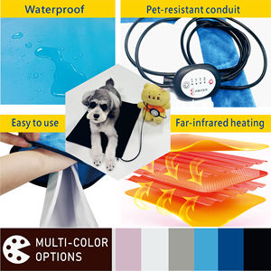 Almohadilla calefactora inteligente impermeable para mascotas, termostática, encendido y apagado automático cuando la mascota se sienta, calor infrarrojo lejano, directo de fábrica. - Product Image 2