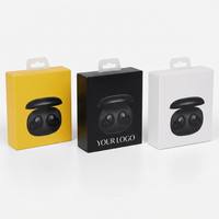 Boîte d'emballage personnalisée pour écouteurs TWS avec logo blanc, boîte de vente au détail en papier imprimée OEM pour la vente en gros de la marque