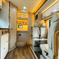 Camping-car, caravane, fourgon aménagé, PHEV, lave-linge, sèche-linge, cuisinière à induction, salle de bain étanche, chauffage au diesel, tourisme familial