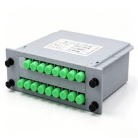 Répartiteur de Fibre Optique PLC LGX Box 1*4 1*8 1*16 FTTH avec Connecteurs FC UPC/APC, Répartiteur de Fibre Optique Type Cassette 1*16