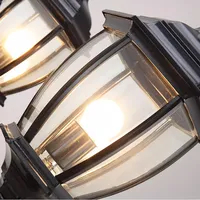 Lampadaire LED Extérieur Étanche en Aluminium Style Rétro Européen 3m pour Jardin, Cour, Villa et Aménagements Paysagers