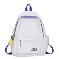 Bon marché, vente en gros de cartable pour filles, garçons, enfants, cadeau de voyage simple et décontracté, sac à dos en nylon pour l'école des enfants pour la charité