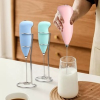 NEWELL Batteur à crème électrique réglable, fouet manuel ergonomique, fonctionnement silencieux, gadget pour créer une micro-mousse riche pour la pâtisserie maison