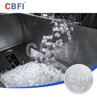 Máquina Comercial para Hacer Hielo de 20, 30 y 40 Toneladas, Máquina para Hacer Hielo en Tubo, Produce Hielo en Tubo Cilíndrico Redondo, Limpio y Comestible para Tiendas de Bebidas