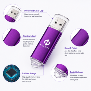 Pen Drive USB Flash <b>Memory</b> Stick Custom Logo Metallic Bulk Clear Cap Loop Wholesale Promotional <b>Gift</b> - Product Image 4