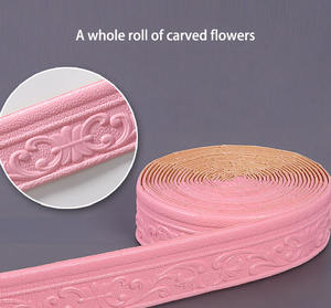 Rodapié <span class=keywords><strong>de</strong></span> <span class=keywords><strong>PVC</strong></span> Impermeable Personalizado, Rodapié <span class=keywords><strong>de</strong></span> Espuma WPC, Rodapié Adhesivo para Cocina - Product Image 2