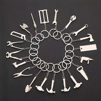 Pince en métal en forme d'outil de qualité supérieure porte-clés règle porte-clés hache porte-clés porte-clés