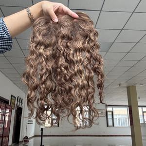 Postizo de Cabello Humano Europeo Virgen con Color Balayage Lexa de Calidad Profesional para Mujer, Topper de Cabello con Malla Mono para Mayor Volumen - Product Image 6