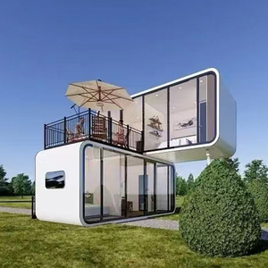 Cabina de manzana de 20 pies y 40 pies para estudio, casa prefabricada, cabina de glamping, casa plegable, vaina deslizante con cocina - Product Image 4