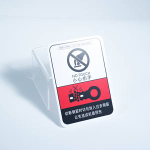 Paquete de envío privado personalizado No tocar Señales de no fumar Peligro de alta temperatura Productos frágiles Etiquetas adhesivas de advertencia - Product Image 6