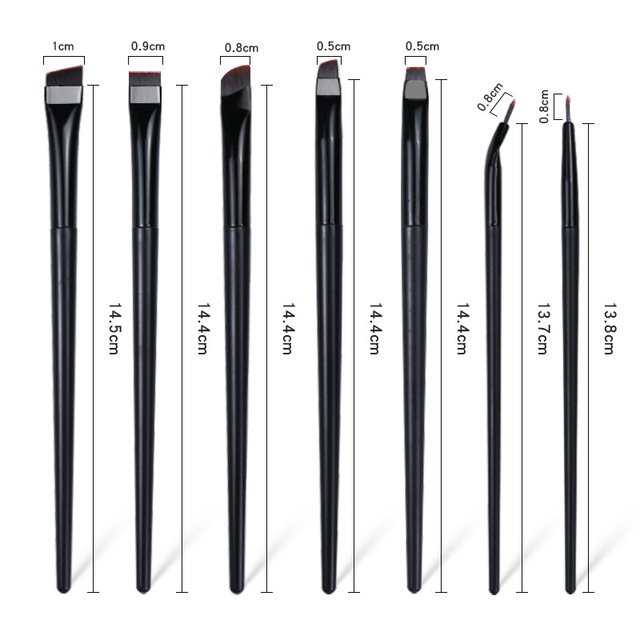ODM OEM Custom Eyelash Makeup Brush Set Plastic and Nylon Custom Logo Brushes with Crystal Handle for Eye Makeup