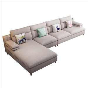 Divano Angolare in Tessuto di Lino per Soggiorno, Stile Moderno e Confortevole, Collezione 2024 - Product Image 5