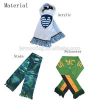 Benutzer definierte Logo Druck Sport Team Jacquard 100% Acryl Soccer Club Fan Schal Druck Schal Schal Fußball Fans