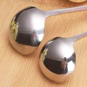 304 Stainless Steel Long Handle Soup Ladle Thickened Large Size For Hot Pot Cooking - Product Image 3
