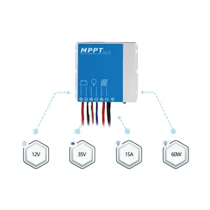 12v Mppt Solar Controller 12V 15A MPPT Charge Controller Solar Street Light Solar Controller With IP68 Water Proof