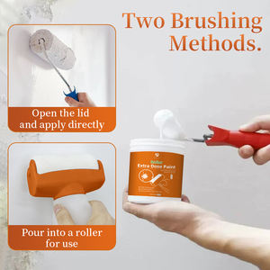 สีทาผนังภายในแบบน้ำสีขาวแรงยึดเกาะสูง500ก. ใช้ในบ้านสีน้ำยางข้นกับแปรงลูกกลิ้ง - Product Image 4