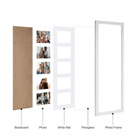 Marco de fotos de madera personalizado 2024, impresión UV, imágenes de madera transparente para sala de estar, dormitorio, decoración, tamaños 4*6 5*7 8*10 11*14 12*16