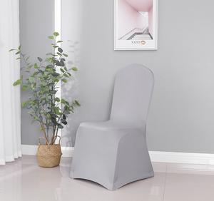 Housses de chaises blanches pour banquets et mariages, housses de chaises élastiques pour conférence d'hôtel - Product Image 6