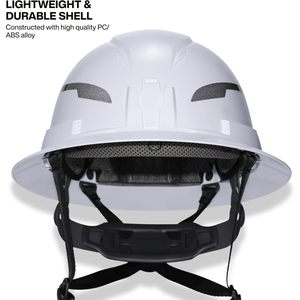 Casque de sécurité Klein Tools Type 2 blanc non ventilé à bord large Classe E avec sangle de menton et suspension à 6 points - Product Image 4
