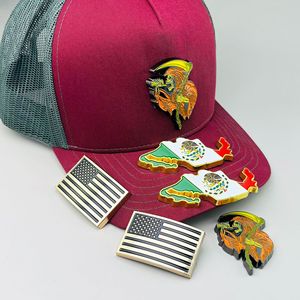 SOON Épingles à chapeau en métal, badges 3D, design Mexicain Américain de la Mort, utilisation universelle en extérieur et en intérieur, accessoires promotionnels - Product Image 1