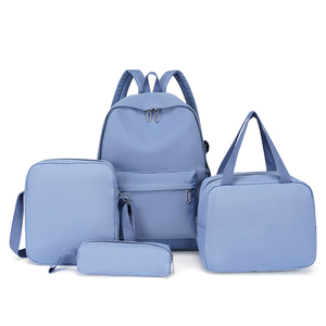 New Models Wholesale <strong>Cheap</strong> Best School Bags Bookbag Beautiful 4 Pieces Set Girls High School <strong>Backpack</strong> with Lunch Bag - Product Image 2