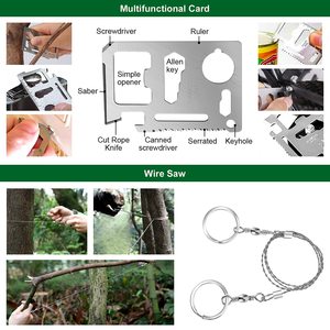 Kit de survie 28-en-1 pour le camping – Édition DIY – Vente Flash – Étanche – Métal – Portable – Aventure – Pêche – Chasse – <span class=keywords><strong>Cadeau</strong></span> personnalisé pour homme - Product Image 5