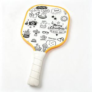 Racchetta da Pickleball per Bambini Senza Bordi, Design Personalizzato, in Fibra di Vetro con Anima a Nido d'Ape in PP, 190g, per Principianti, Allenamento, Durevole, Intrattenimento Indoor - Product Image 3
