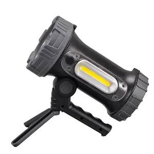 High Lumens Super Bright Searchlight Fishing Hiking Camping Rechargeable LED Spotlight Torch Light LED Flashlights With Tripod