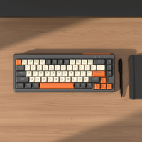 COOCAA CAK 61 Koneksi Tiga Mode 61-Key Mechanical Feel Plug-and-Play Keyboard dan Mouse Set untuk Komputer PC dan Laptop