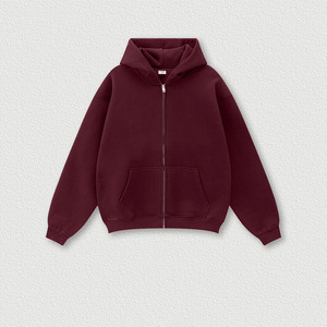 Ensemble de survêtement unisexe en molleton d'hiver 345 GSM, surdimensionné, en coton, couleur unie, sweat-shirts et pantalons de survêtement personnalisés - Product Image 2