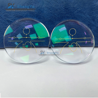 Fabricants 1.56 Lentilles optiques progressives HMC UV420 Lentilles optiques de lunettes à bloc bleu simple anti coupure bleue Lentilles progressives