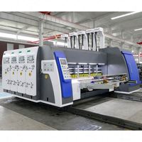 Goede Kwaliteit Automatische Golfkartonnen Doos Flexo Print Sleuf Stans Snijmachine Voor Inkt Afdrukken Golfkarton