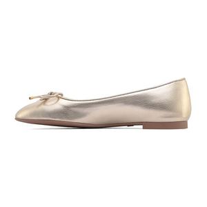 Nouveau design, chaussures de ballet plates confortables pour femmes, chaussures plates <span class=keywords><strong>d</strong></span>écontractées avec logo personnalisé et nœud pour femmes - Product Image 3