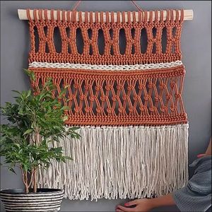 Borlas tejidas a mano estilo Art Deco tapiz decoración para la pared del hogar o sala de estar diseño colgante decoración artística - Product Image 3