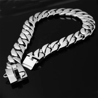 Collier pour chien en métal solide Colliers pour chien en acier inoxydable Pitbull Bulldog Argent Or Collier pour chien de grande taille