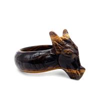 Bracelet de Dragon en pierre d'oeil de tigre sculpté à la main, ornements artisanaux en cristal, offre spéciale