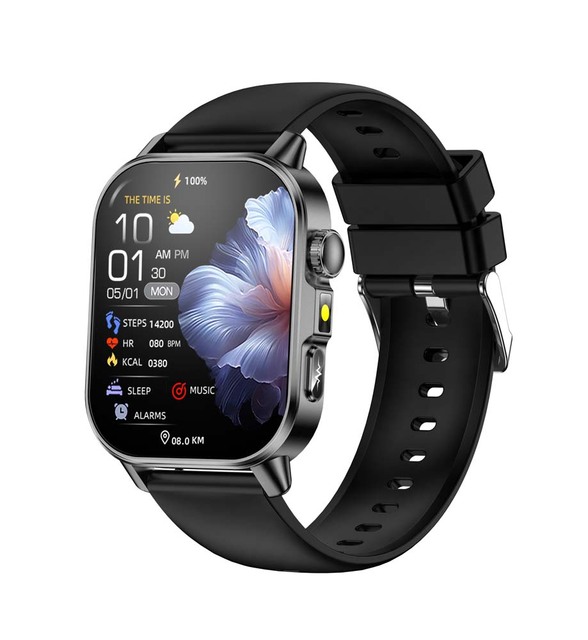 New ET571 Fashionable 2.0 Inch 450mAh ECG PPG IP68 Waterproof Sport Smart Watch With Flash Light