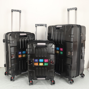 <b>Suitcases</b> 24 Inch Trolley Spinner <b>Wheels</b> Durable Lock Business Travel Men's Luggage - Product Image 1