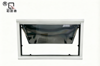 Fenêtre à charnière supérieure pour camping-car/caravane BOLUDE YA-WT-09, cadre étroit, double vitrage acrylique, certifiée E-Mark et DOT, OEM ODM