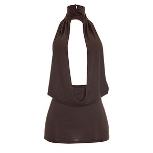 Viviblook C26DS009 Robe d'été pour femmes, nouvelle robe de soirée sexy à dos nu, sans manches, couleur unie, mini robe décontractée - Product Image 4