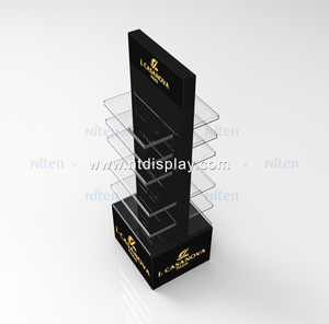 Sản Phẩm <span class=keywords><strong>Acrylic</strong></span> Lưới Kim Loại Son Bóng Pgloss Giá Đựng Mỹ Phẩm Trang Điểm Bán Lẻ Bộ Trưng Bày Lông Mi Sàn Có Đèn Led - Product Image 6