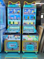 Machine d'arcade de récompense par points Marble Battle avec éclairage LED, jeu de tombée de balles, distributeur de capsules de jouets Gacha pour FEC