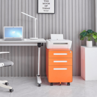 Meuble de rangement mobile moderne à 3 tiroirs en métal avec serrure à clé, couleur personnalisable, design modulaire, écologique et durable pour chambre à coucher