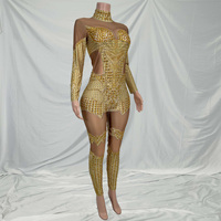Combinaisons en strass pour soirée Gold Club 2026, combinaison de scène pour femmes, body grande taille, combinaisons pour spectacle de drag, tenue de festival