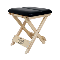Gericon Banc de Yoga et Pilates Pliant Portable en Bois Souple, Réglable, Durable, Écologique, pour une posture saine