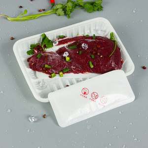 Tampon absorbant en polymère super absorbant pour plateau, tampon absorbant de sang en gros pour emballage de viande, 6000 pièces/carton, 140*70MM, 60ml/pièce, Blanc, Noir - Product Image 3