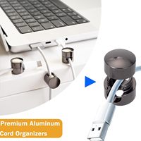 Supports de câbles de bureau réglables en métal adhésifs pour chevet, clips de fixation pour câbles, par le fabricant Ningbo Consumer Accessories