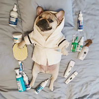 Peignoir pour chien solide, absorbant, à séchage rapide, confortable, pour toutes les saisons, tissu doux pour chiots et chatons