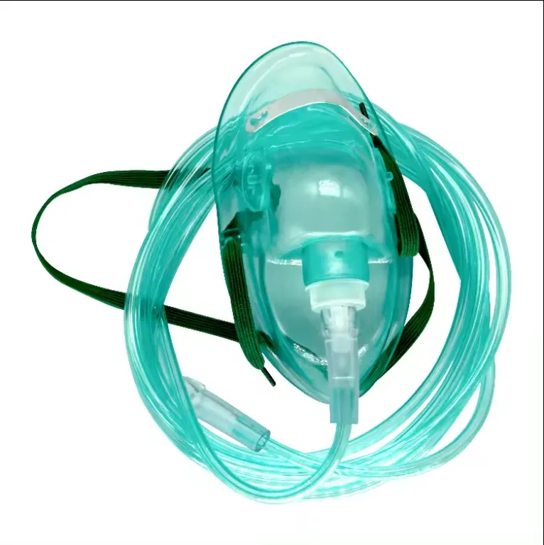 Di alta qualità portatile usa e getta in plastica trasparente per la respirazione del viso nebulizzatore maschera di ossigeno per il medico