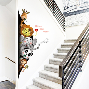 Adesivi murali rimovibili con animali dei cartoni animati <span class=keywords><strong>per</strong></span> la cameretta dei bambini - Product Image 3
